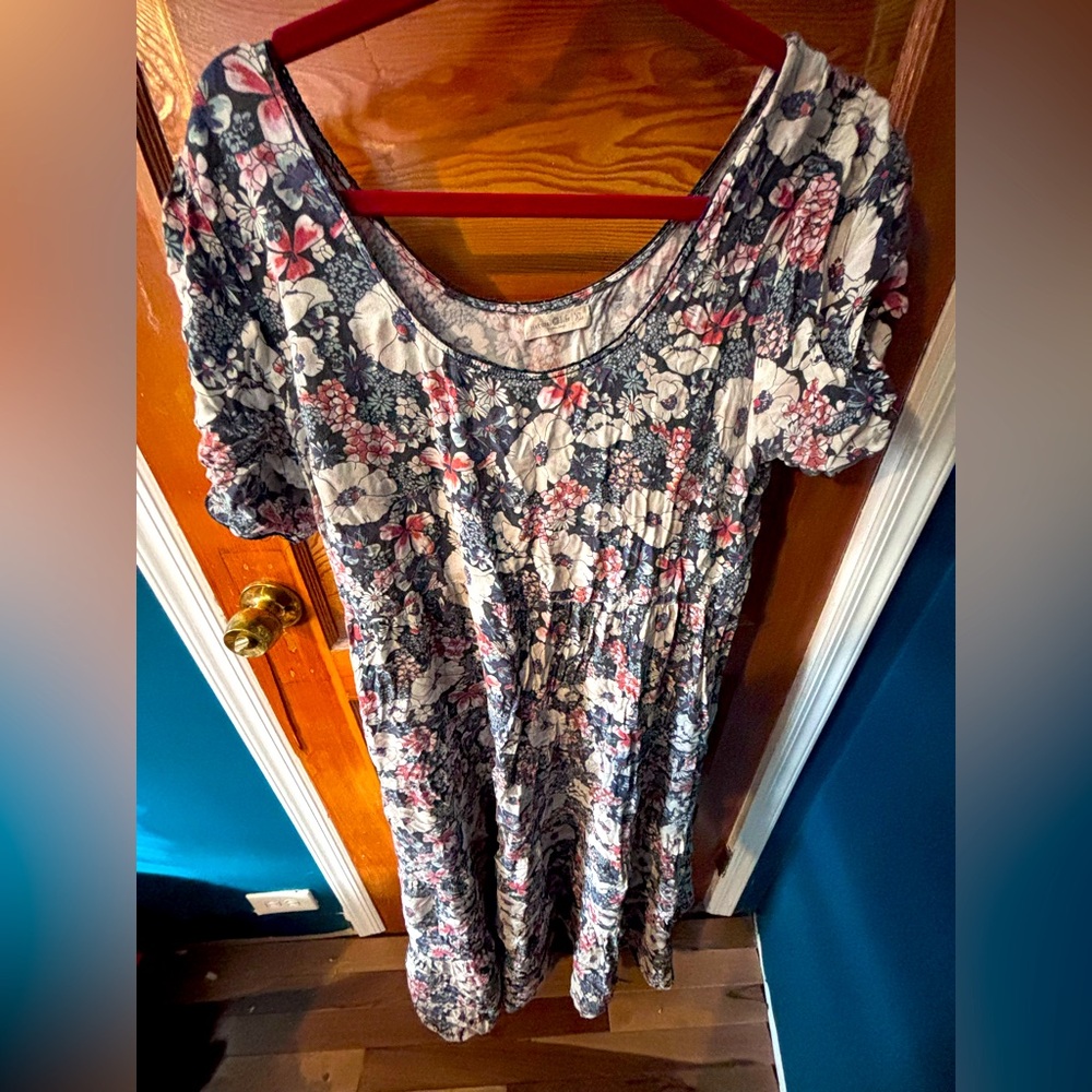 Natural Life Floral Print Boho Maxi Dress